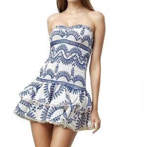 NEW DE VAVE chloe mini dress in blue